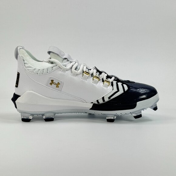 Under Armour Harper 9 Pro TPU \'White Metallic Gold\' 3027444-102 Baseball Multi S main image 4